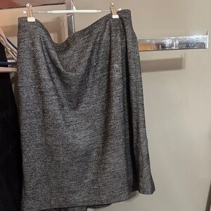 Ann Taylor Charcoal A-Line Skirt-777